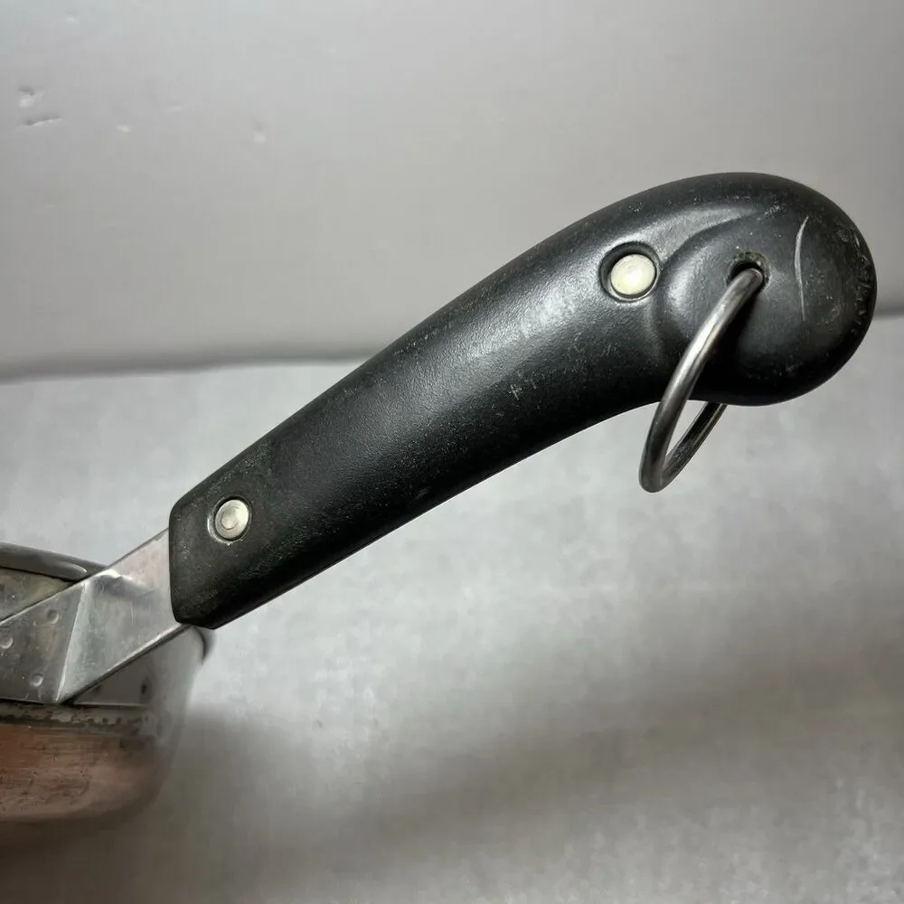 Vtg Revere Ware 8” Skillet Frying Pan Copper Clad Stainless Pre 1968 Reverside